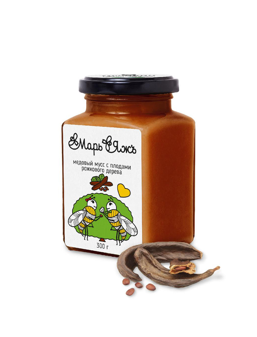 Взбитый мёд с плодами рожкового дерева (кэробом)