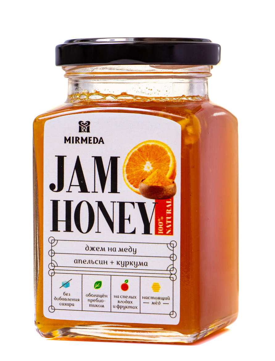 Джем на меду апельсин и куркума