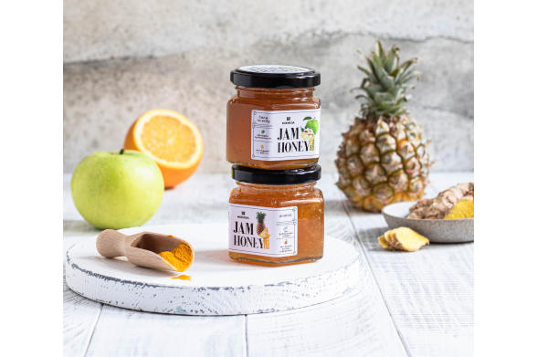 Джем на меду ананас мини