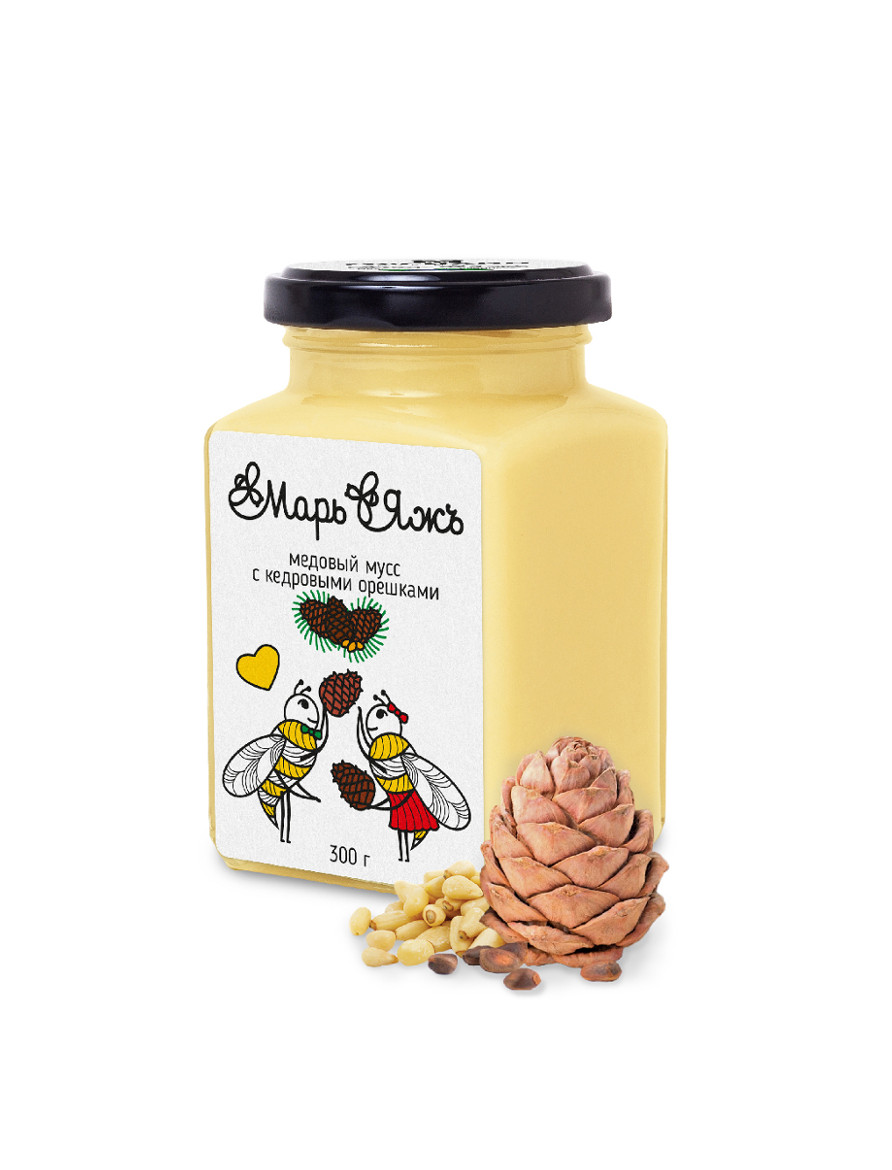 Медовый мусс с кедровыми орешками