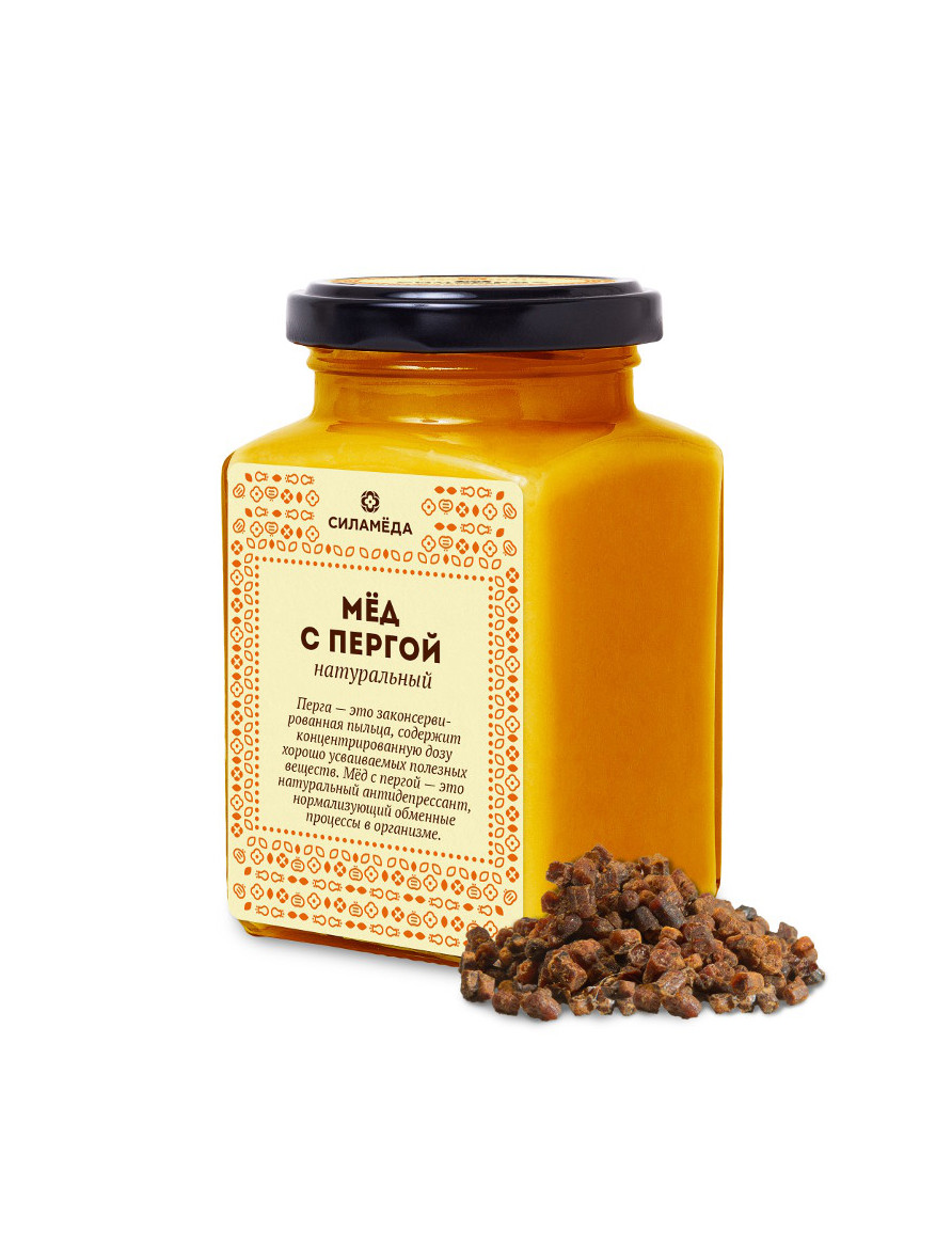 Натуральный мёд с пергой