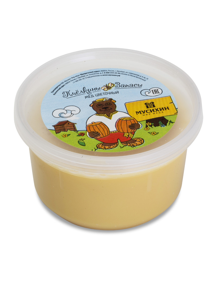 Мёд полевое разнотравие «Пчёлкины запасы»  (1000г.)