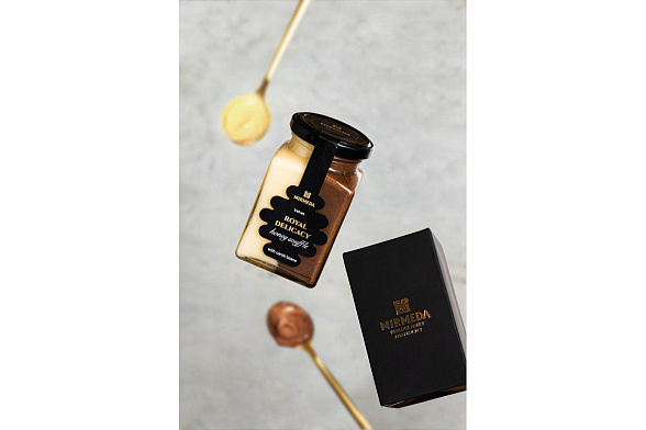 Мед "Царский бархат"/медовое суфле с плодами рожкового дерева 