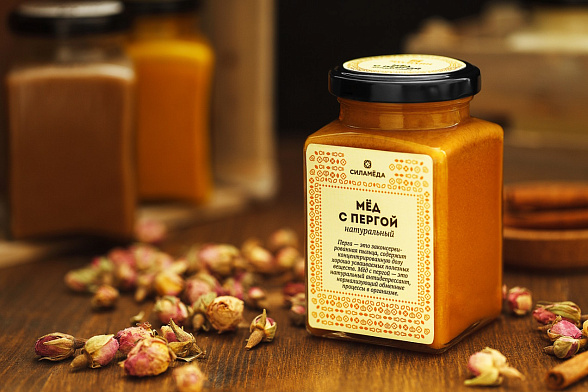 Натуральный мёд с пергой