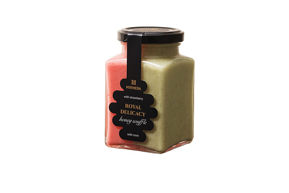 Медовое суфле с клубникой/с мятой