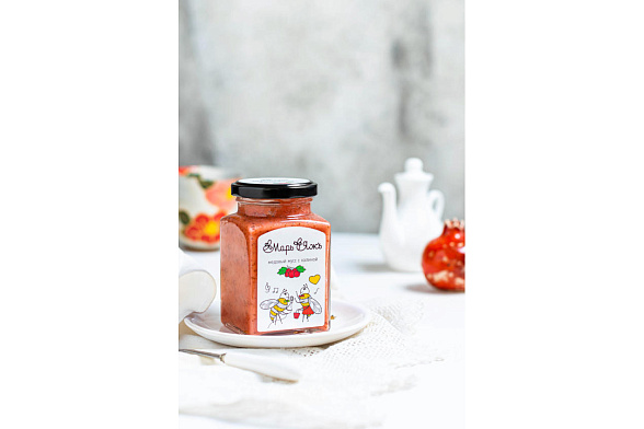 Медовый мусс с малиной