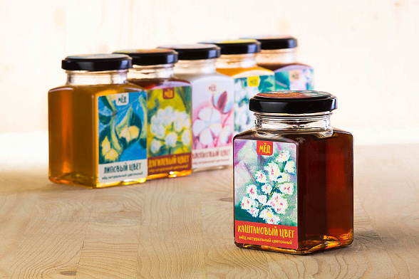 Мёд каштановый цвет